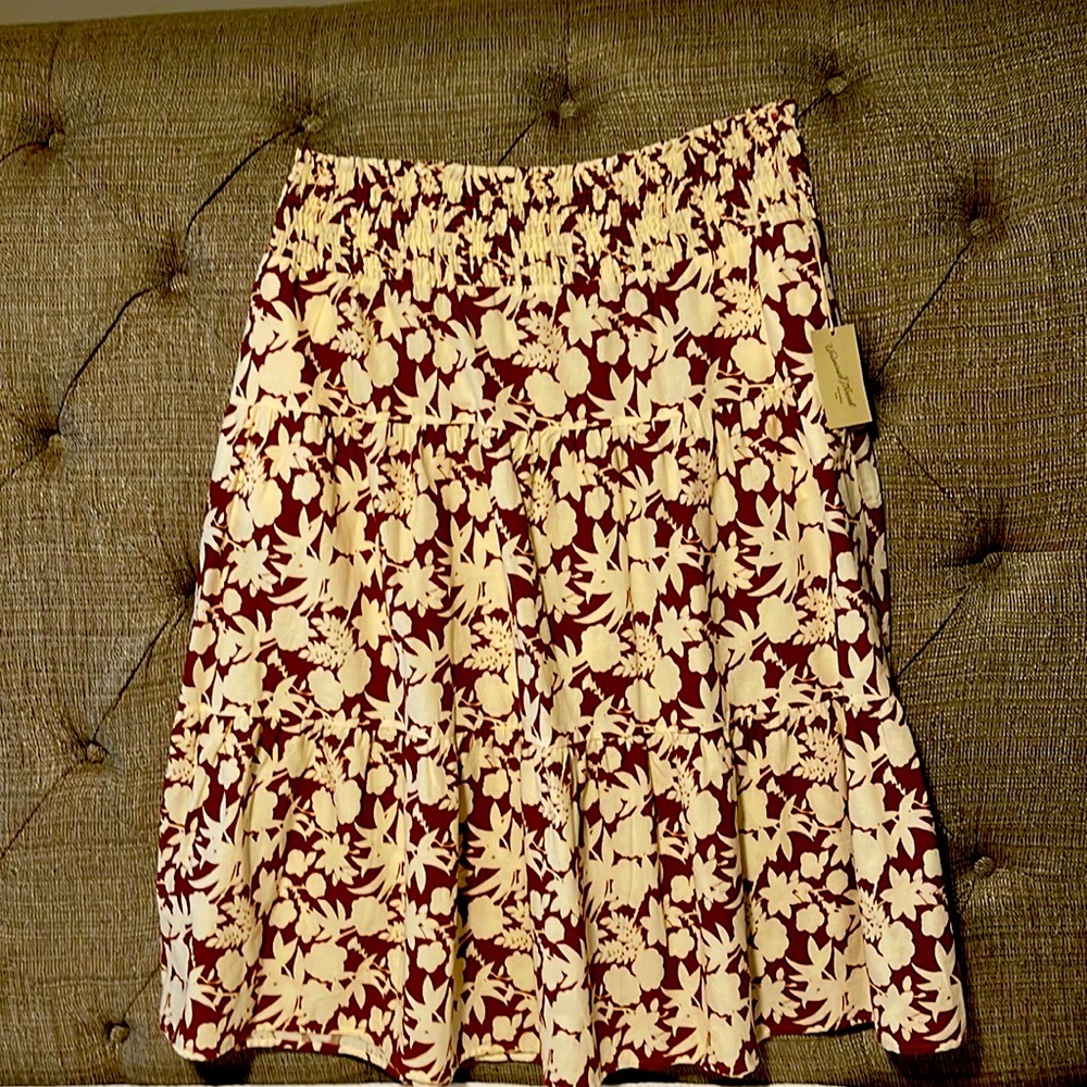Natural Print Skirt XXL